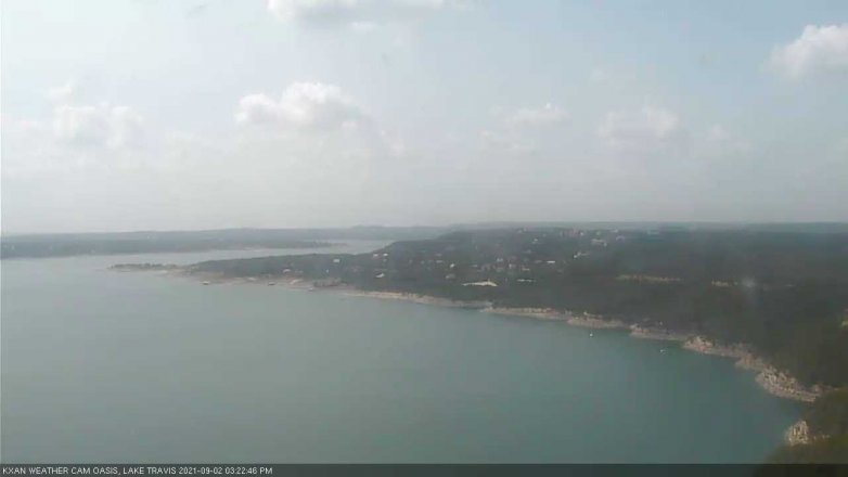 Lake Travis webcam, September 2, 2021 3:25 PM CT