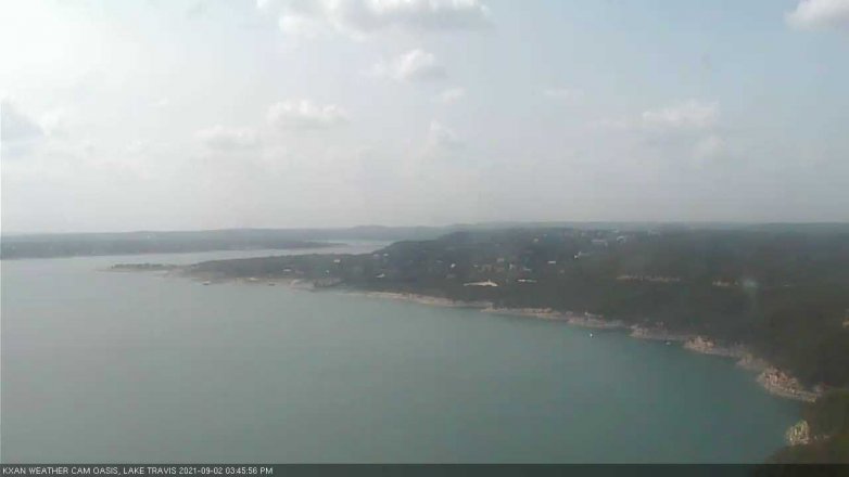 Lake Travis webcam, September 2, 2021 3:45 PM CT