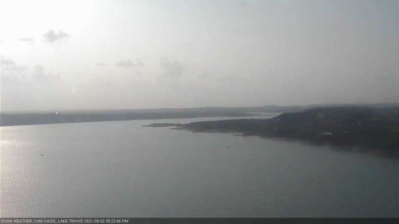 Lake Travis webcam, September 2, 2021 5:25 PM CT