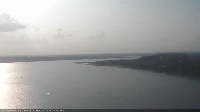 Lake Travis webcam, September 2, 2021 5:45 PM CT
