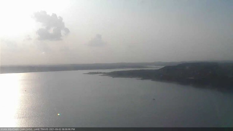 Lake Travis webcam, September 2, 2021 6:00 PM CT