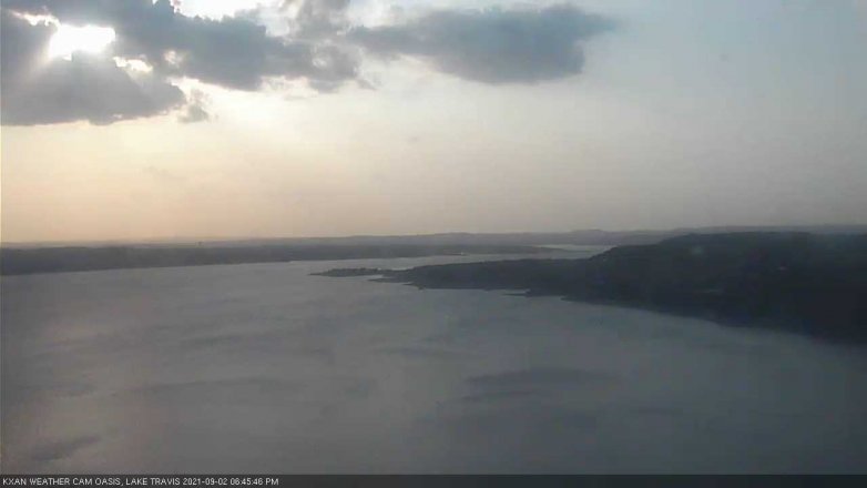 Lake Travis webcam, September 2, 2021 6:45 PM CT
