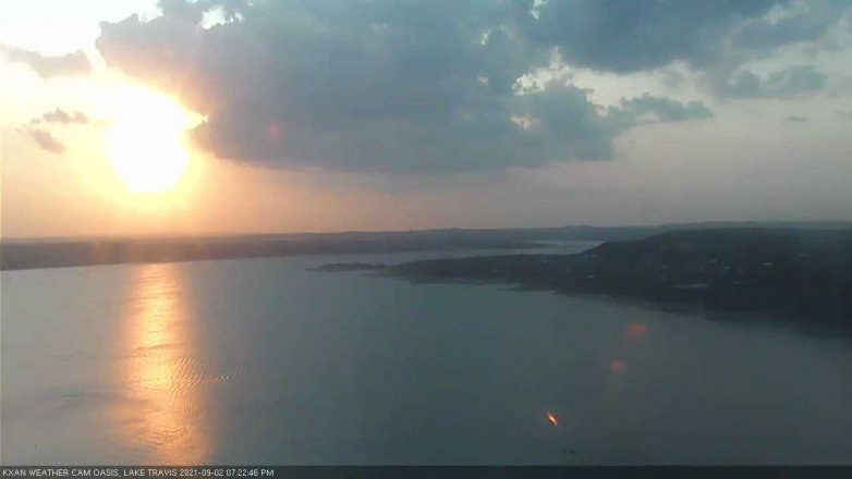 Lake Travis webcam, September 2, 2021 7:25 PM CT