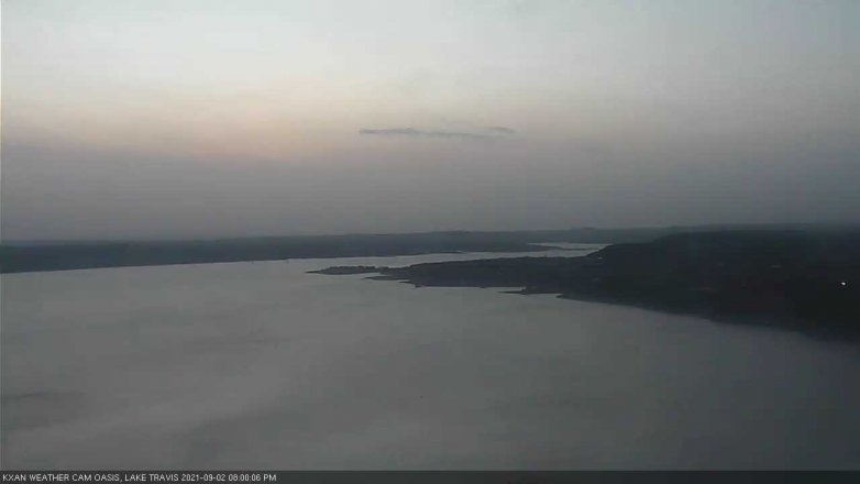 Lake Travis webcam, September 2, 2021 8:00 PM CT