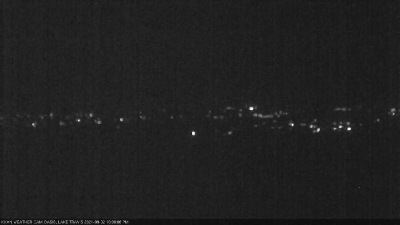 Lake Travis webcam, September 2, 2021 10:00 PM CT