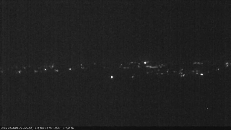 Lake Travis webcam, September 2, 2021 11:25 PM CT