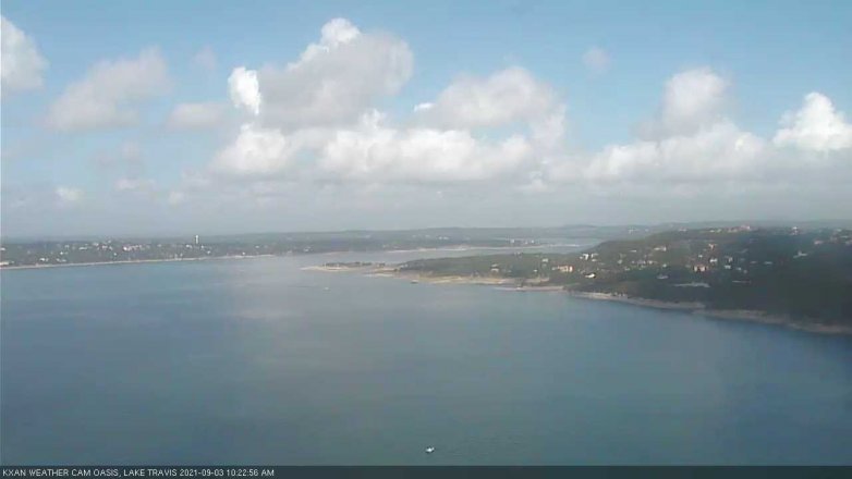 Lake Travis webcam, September 3, 2021 10:25 AM CT
