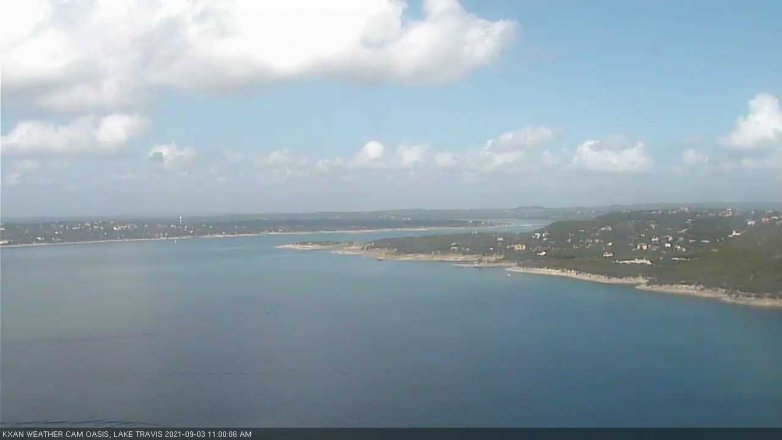 Lake Travis webcam, September 3, 2021 11:00 AM CT