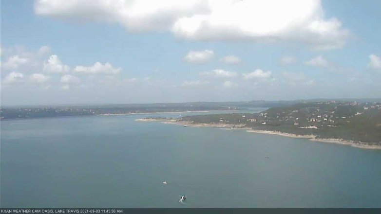 Lake Travis webcam, September 3, 2021 11:45 AM CT