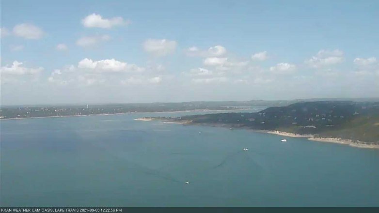 Lake Travis webcam, September 3, 2021 12:25 PM CT