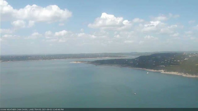 Lake Travis webcam, September 3, 2021 12:45 PM CT