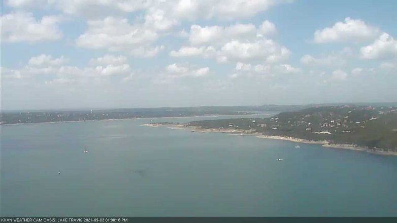 Lake Travis webcam, September 3, 2021 1:00 PM CT