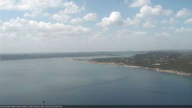 Lake Travis webcam, September 3, 2021 2:25 PM CT