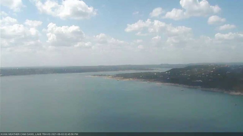 Lake Travis webcam, September 3, 2021 2:45 PM CT