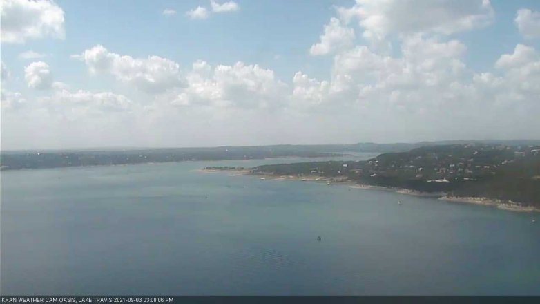 Lake Travis webcam, September 3, 2021 3:00 PM CT