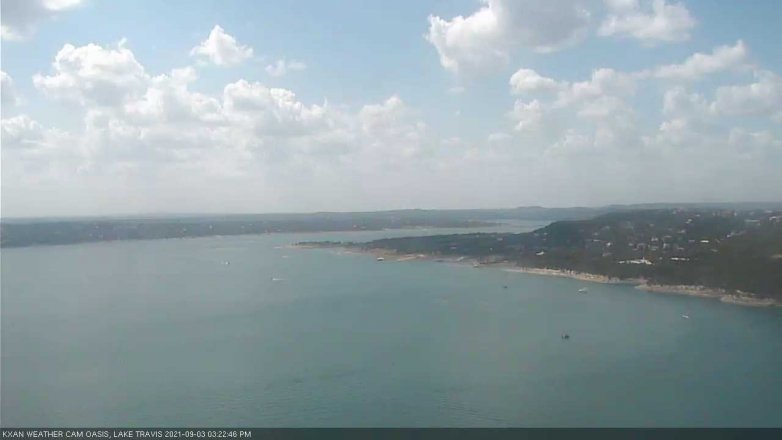 Lake Travis webcam, September 3, 2021 3:25 PM CT