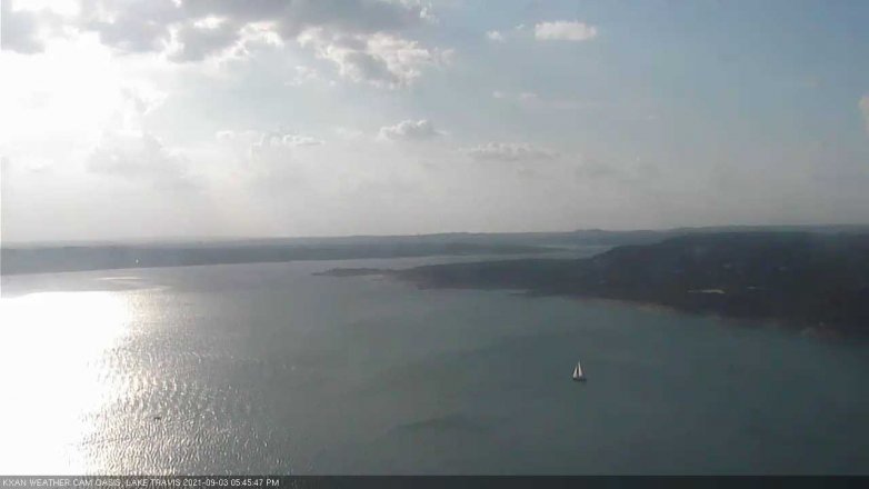 Lake Travis webcam, September 3, 2021 5:45 PM CT