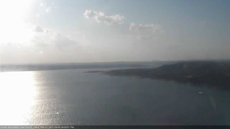 Lake Travis webcam, September 3, 2021 6:00 PM CT