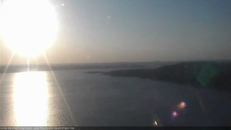 Lake Travis webcam, September 3, 2021 7:00 PM CT