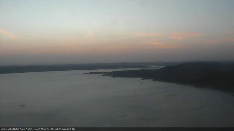 Lake Travis webcam, September 3, 2021 8:00 PM CT