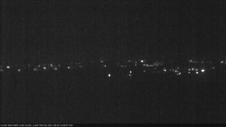 Lake Travis webcam, September 3, 2021 10:00 PM CT