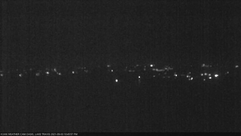 Lake Travis webcam, September 3, 2021 10:45 PM CT