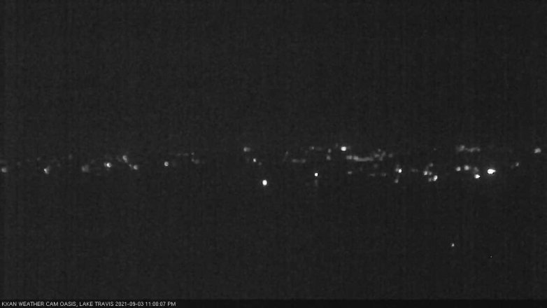 Lake Travis webcam, September 3, 2021 11:00 PM CT