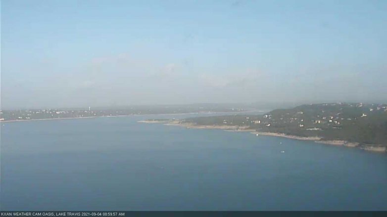 Lake Travis webcam, September 4, 2021 9:00 AM CT