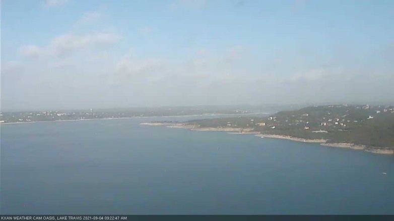 Lake Travis webcam, September 4, 2021 9:25 AM CT