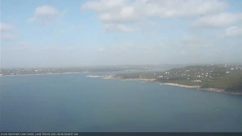 Lake Travis webcam, September 4, 2021 9:45 AM CT