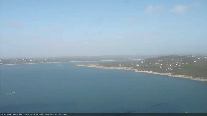 Lake Travis webcam, September 4, 2021 10:25 AM CT