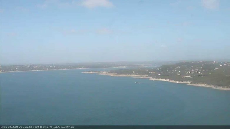 Lake Travis webcam, September 4, 2021 10:45 AM CT