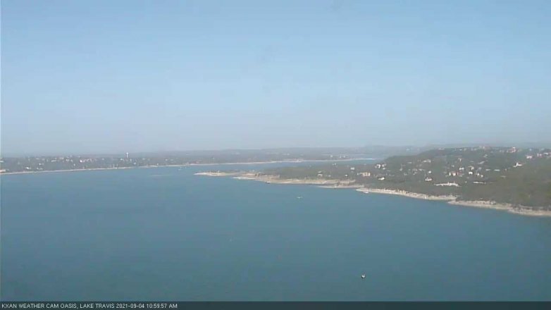 Lake Travis webcam, September 4, 2021 11:00 AM CT