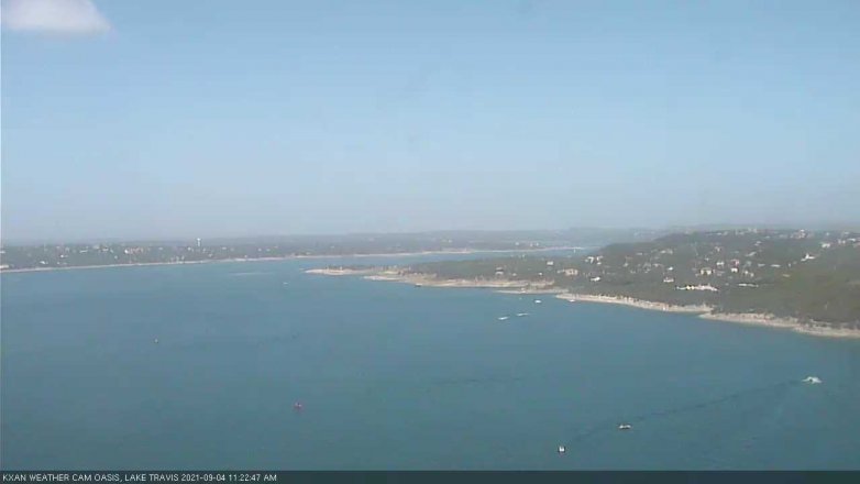 Lake Travis webcam, September 4, 2021 11:25 AM CT