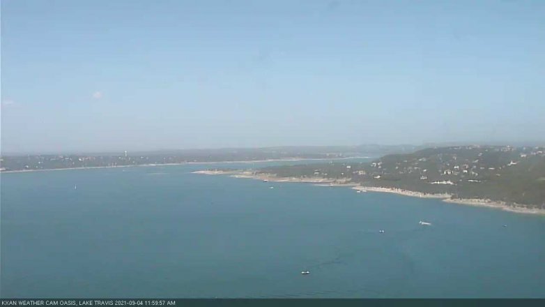 Lake Travis webcam, September 4, 2021 12:00 PM CT