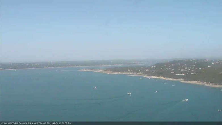 Lake Travis webcam, September 4, 2021 12:25 PM CT