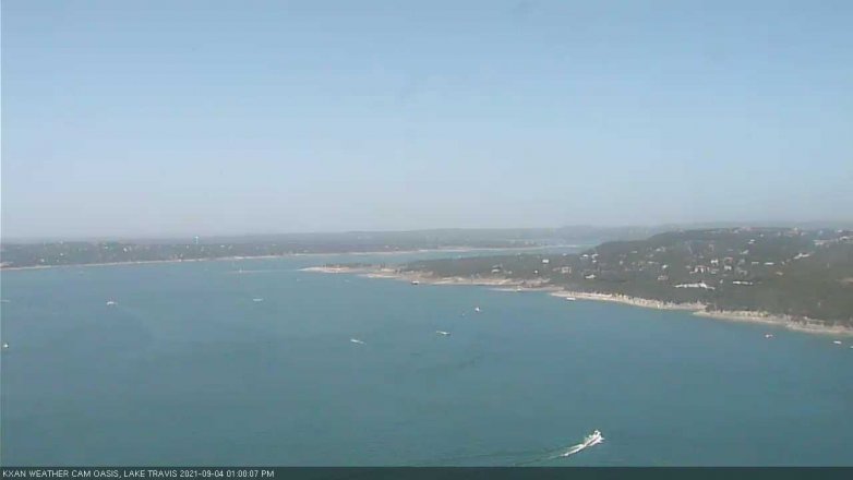 Lake Travis webcam, September 4, 2021 1:00 PM CT