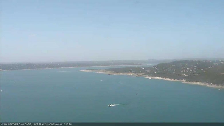 Lake Travis webcam, September 4, 2021 1:25 PM CT