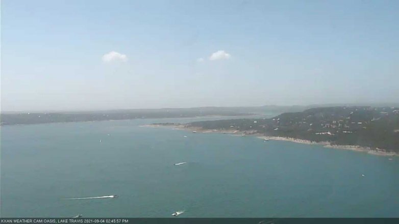 Lake Travis webcam, September 4, 2021 2:45 PM CT
