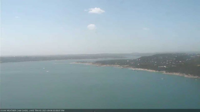 Lake Travis webcam, September 4, 2021 3:00 PM CT