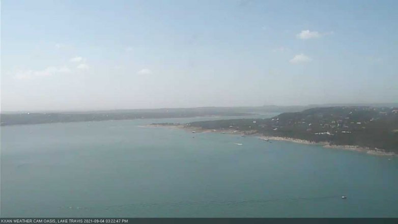 Lake Travis webcam, September 4, 2021 3:25 PM CT
