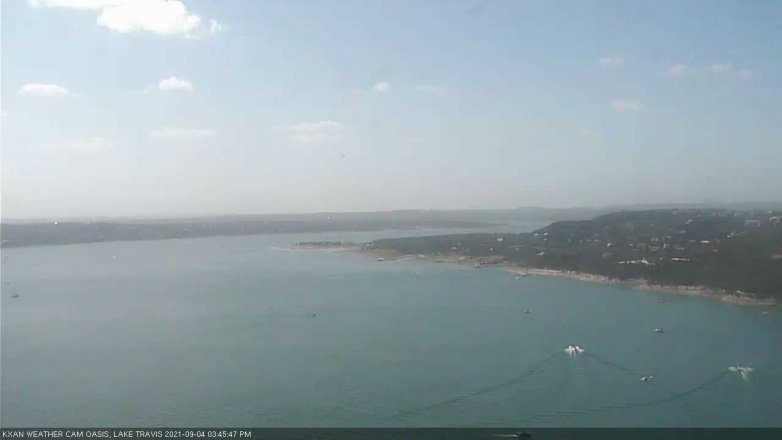 Lake Travis webcam, September 4, 2021 3:45 PM CT