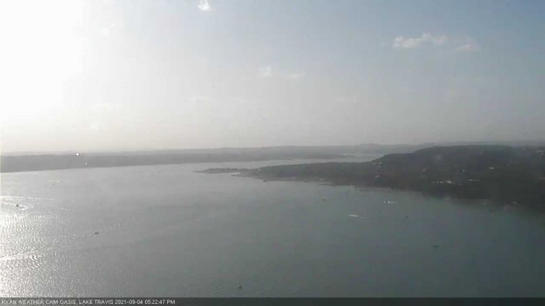 Lake Travis webcam, September 4, 2021 5:25 PM CT