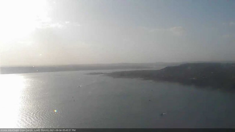 Lake Travis webcam, September 4, 2021 5:45 PM CT