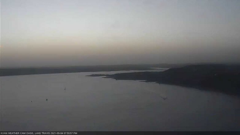 Lake Travis webcam, September 4, 2021 8:00 PM CT