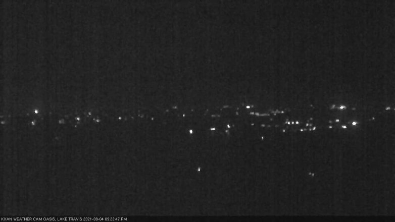Lake Travis webcam, September 4, 2021 9:25 PM CT