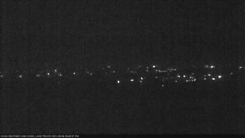 Lake Travis webcam, September 4, 2021 9:45 PM CT