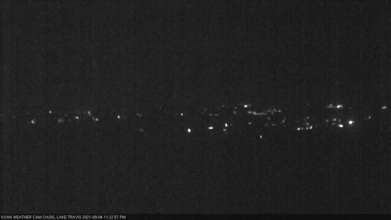 Lake Travis webcam, September 4, 2021 11:25 PM CT