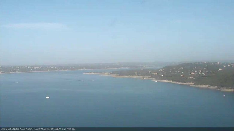 Lake Travis webcam, September 5, 2021 9:25 AM CT
