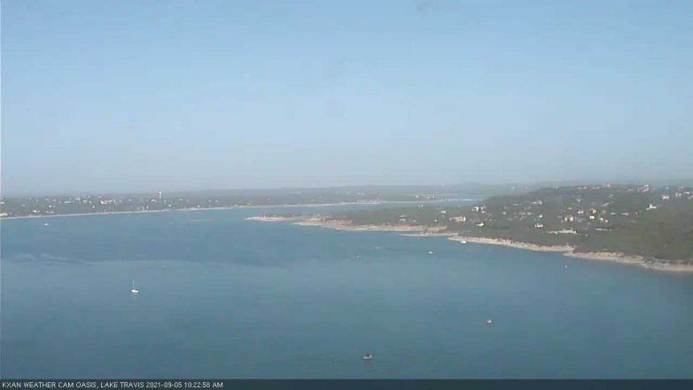Lake Travis webcam, September 5, 2021 10:25 AM CT